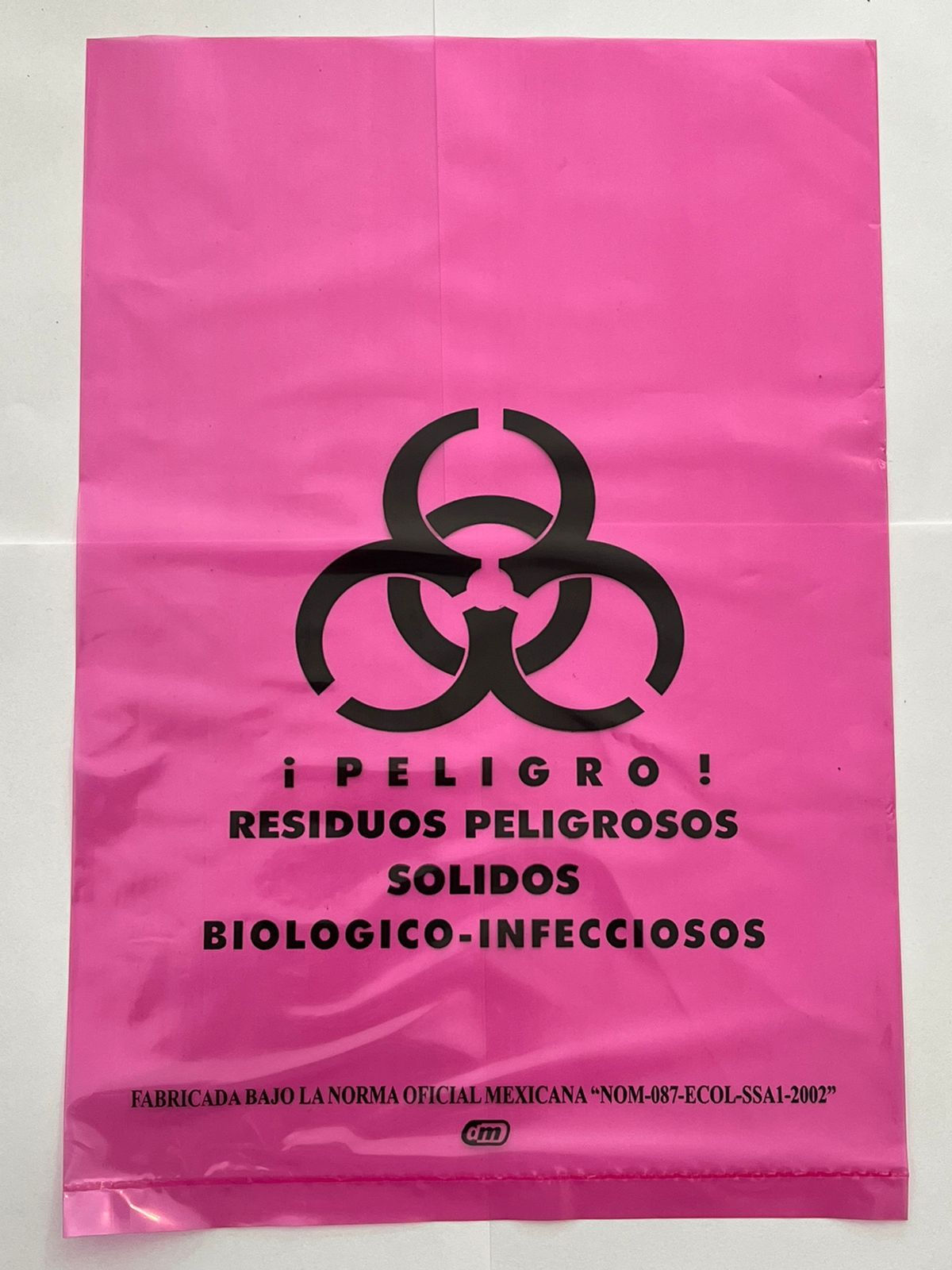 Bolsas rojas para desechos tóxicos por pieza