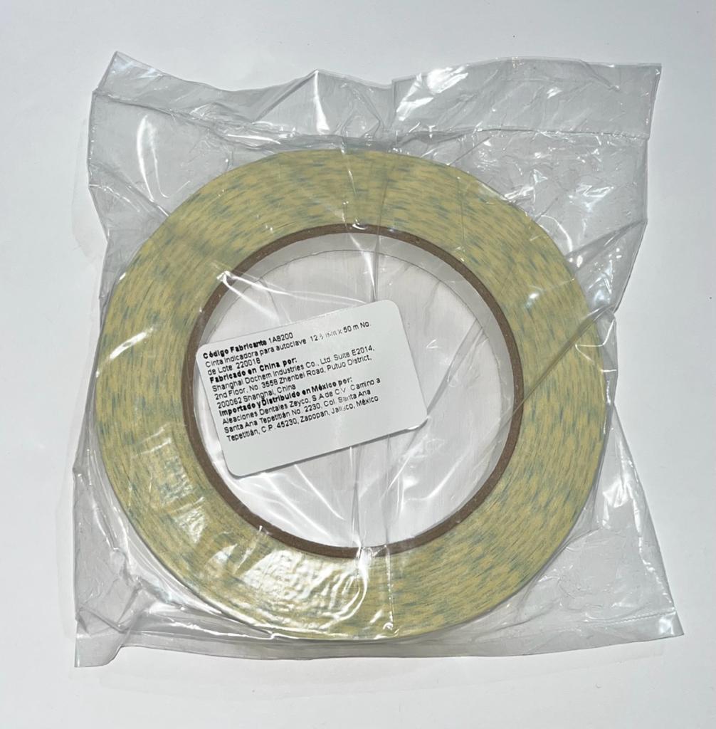 Cinta testigo indicadora para autoclave 12.5mm y 50m zeyco