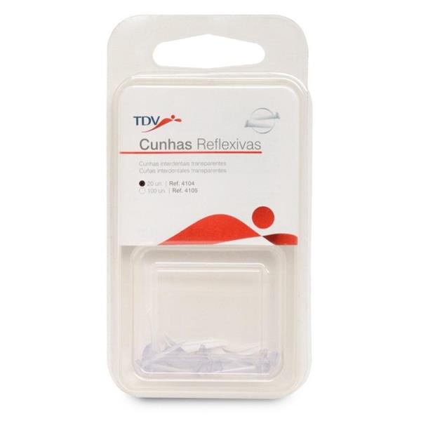 CUÑAS REFLEXIVAS - 20 CUÑAS TRANSPARENTES SURTIDAS