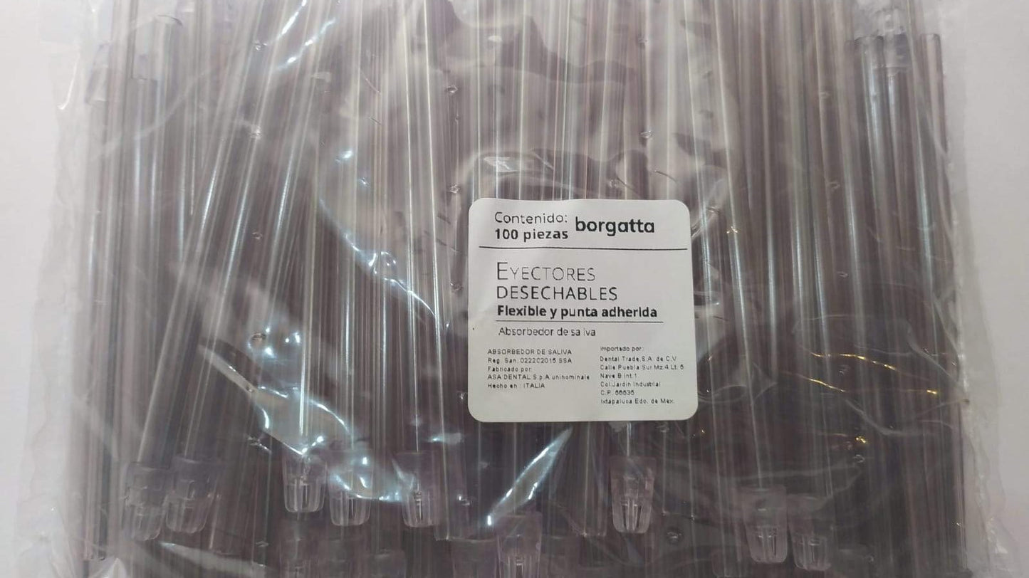 Eyectores borgatta transparente bolsa con 100 Piezas