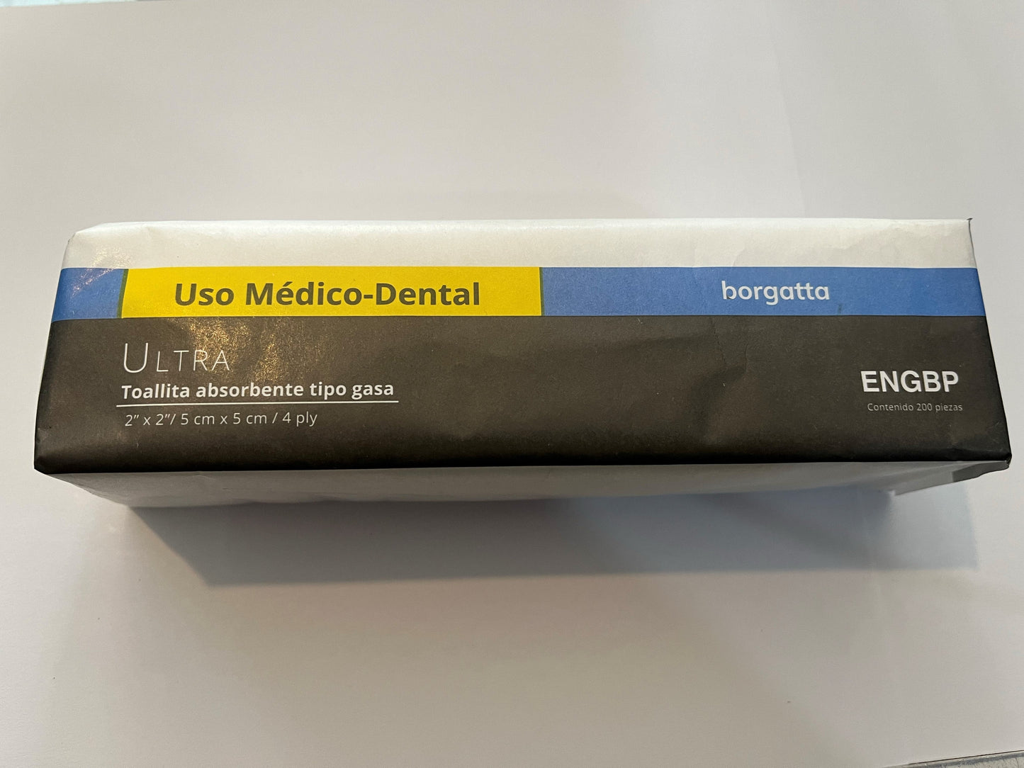 Gasas de cuatro capas no tejida 2x2 35g Borgatta