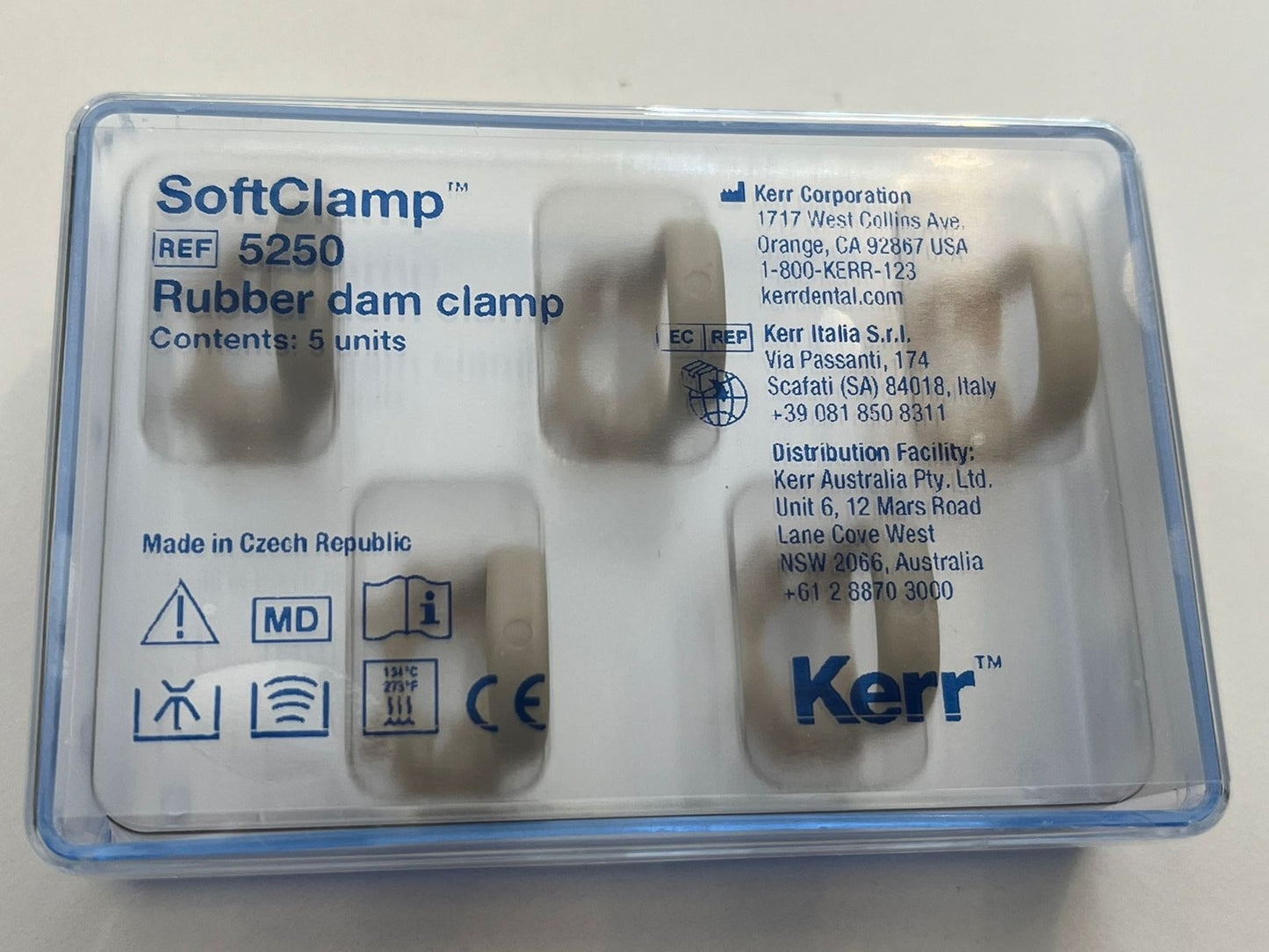 Juego de grapas atraumáticas de plástico, kit con 5 piezas