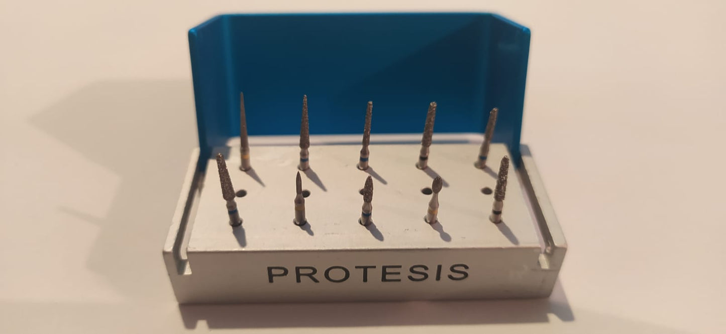 Kit protesis MDT con 10 fresas