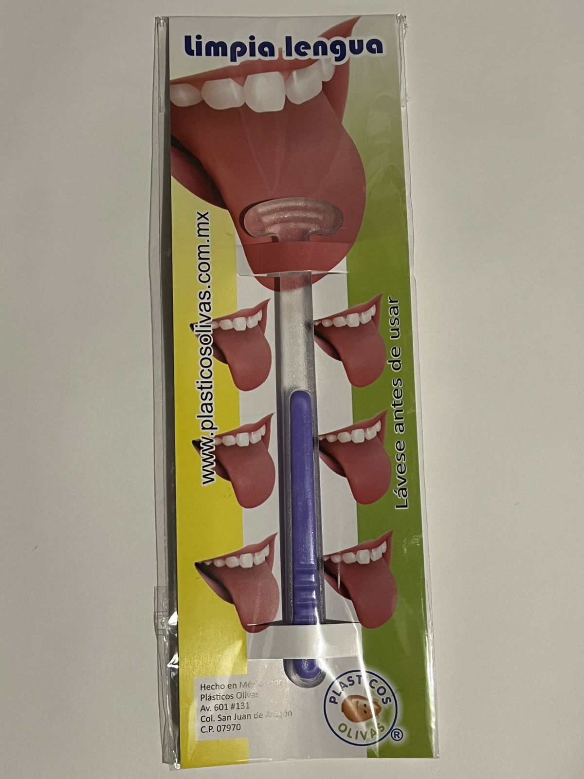 Limpiador de lengua olivas