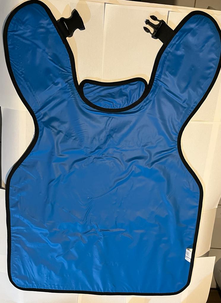 Chaleco mandil de plomo .03MM con cuello