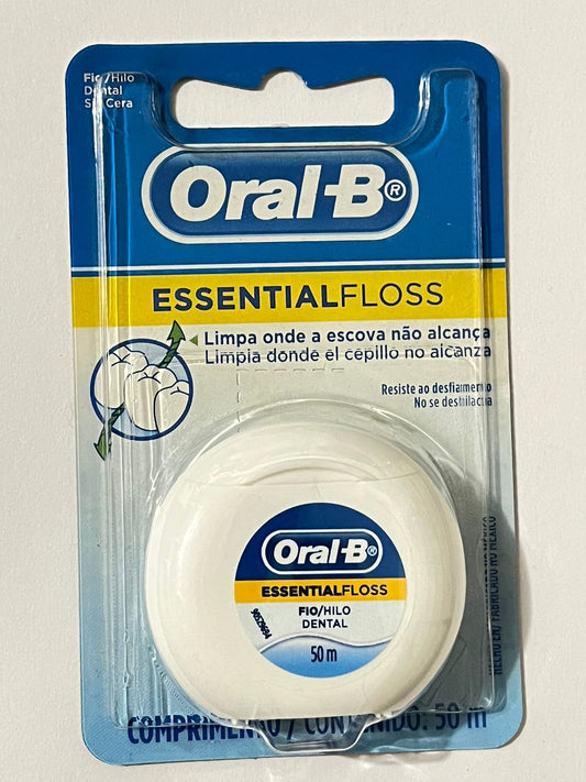 Hilo dental essential floss 50 metros sin cera