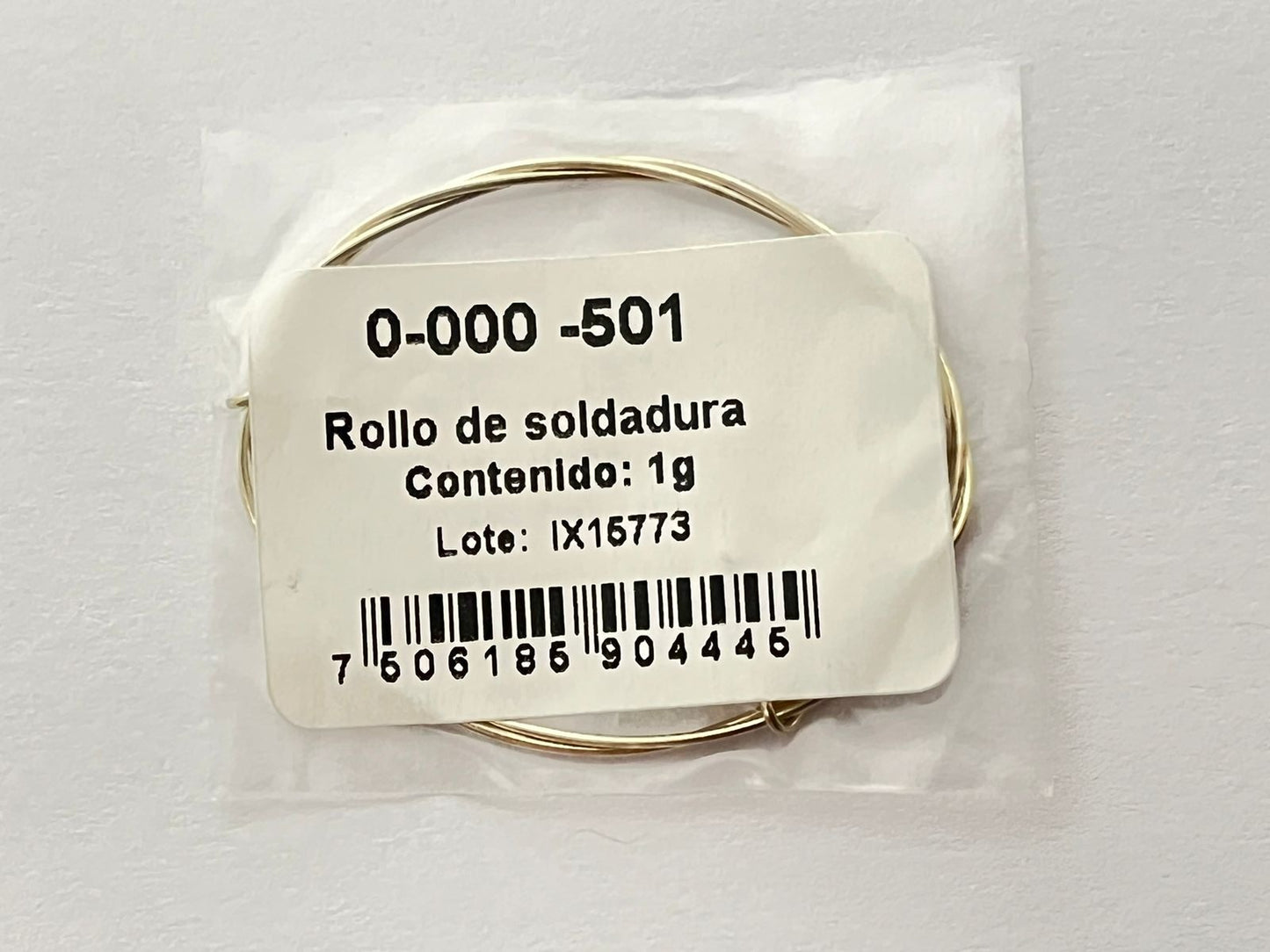 Soldadura plata Borgatta por gramo