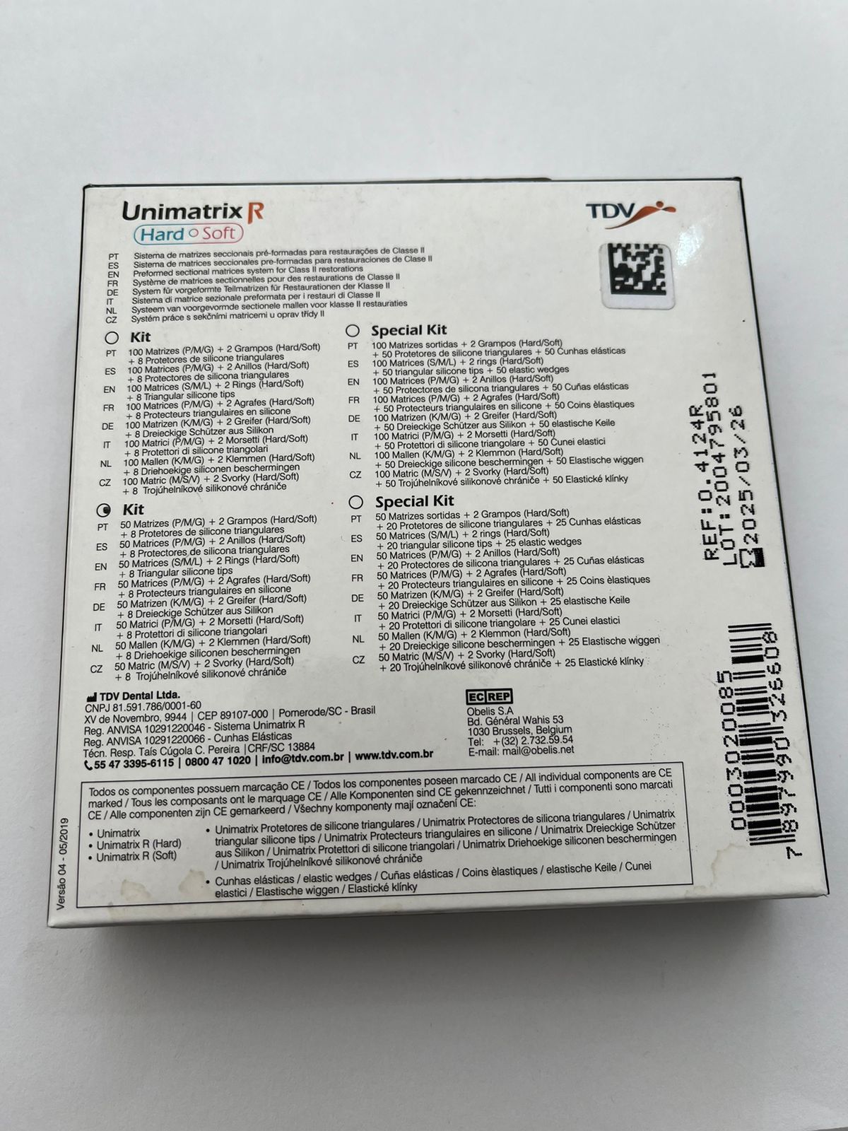 Unimatrix R 50 matrices surtidas más dos anillos (Duro y suave) Y 8 protectores triangulares de silicona