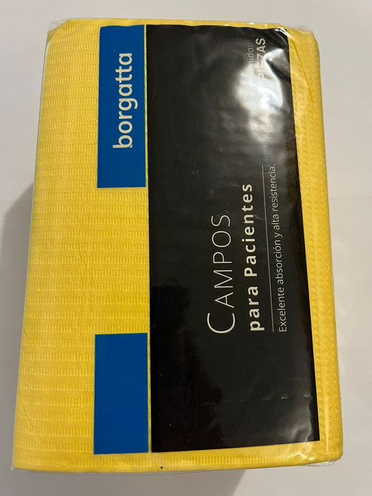 Campos borgatta paquete con 50 piezas color amarillo BCYE