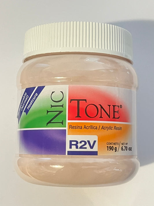 Acrílico Nic tone temocurable lento normal 190 gramos color R2V