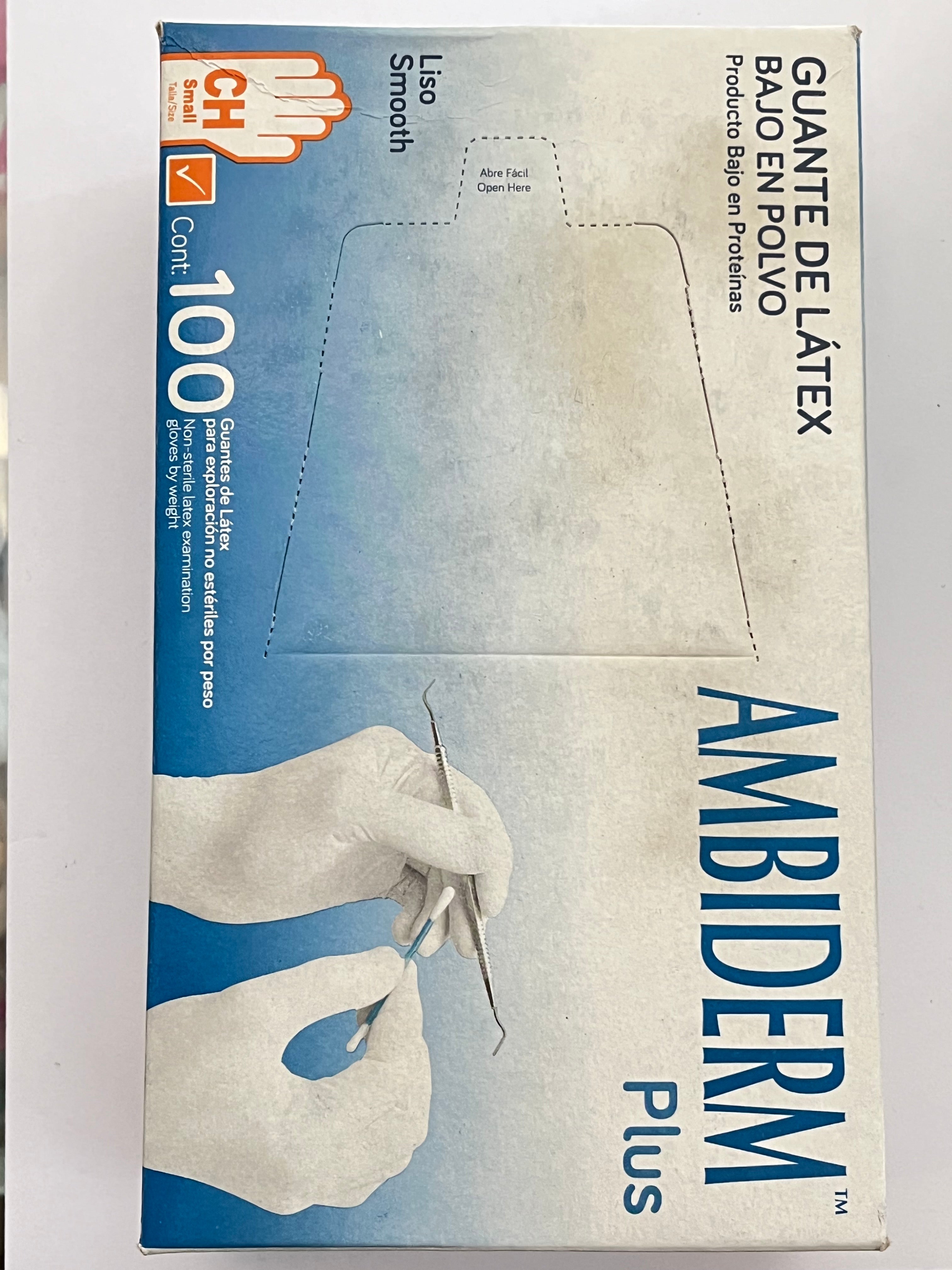 Guantes Ambiderm plus caja con 100 piezas