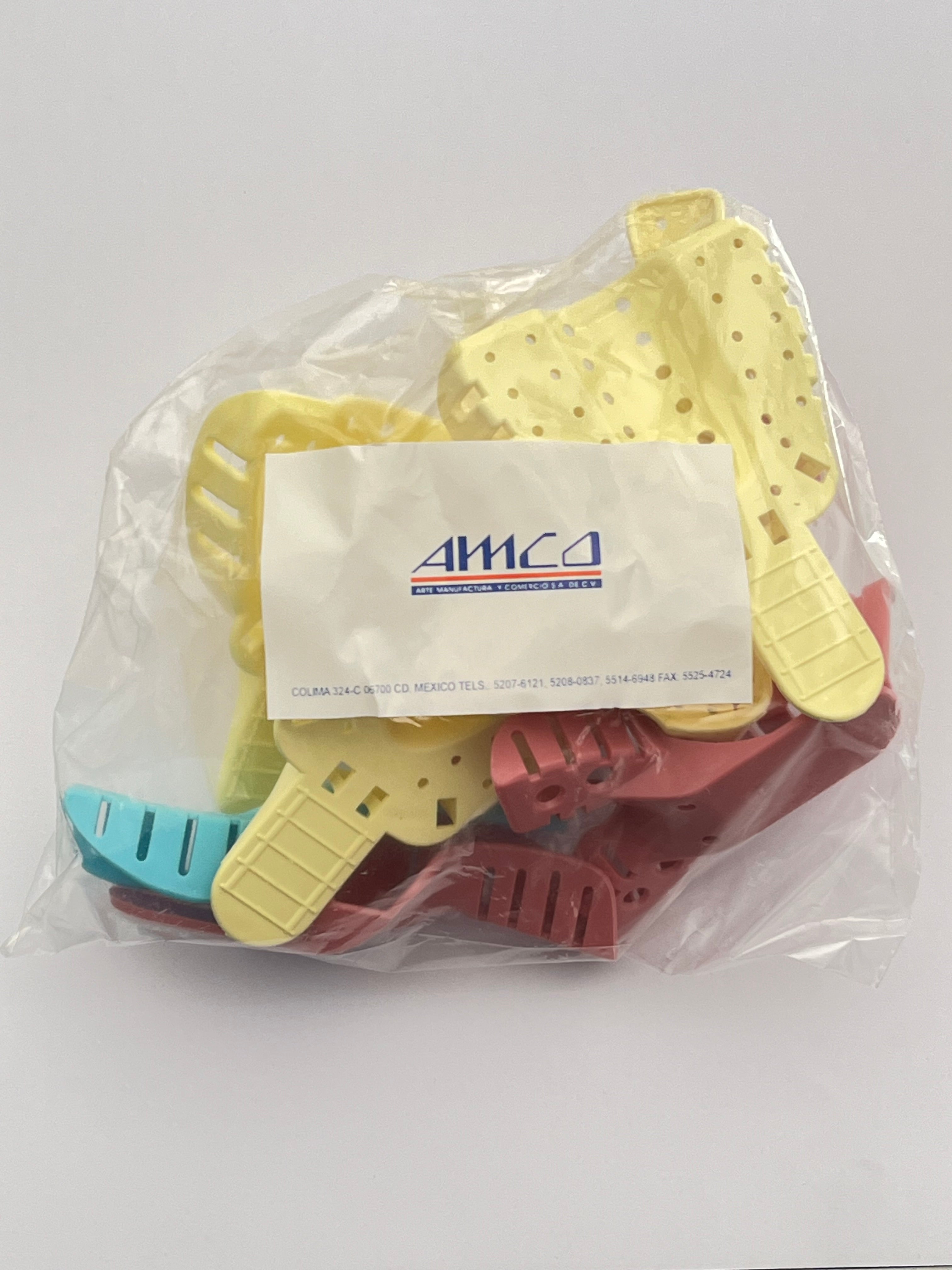 Paquete de cucharillas plásticas para paciente dentado adulto adulto marca amco