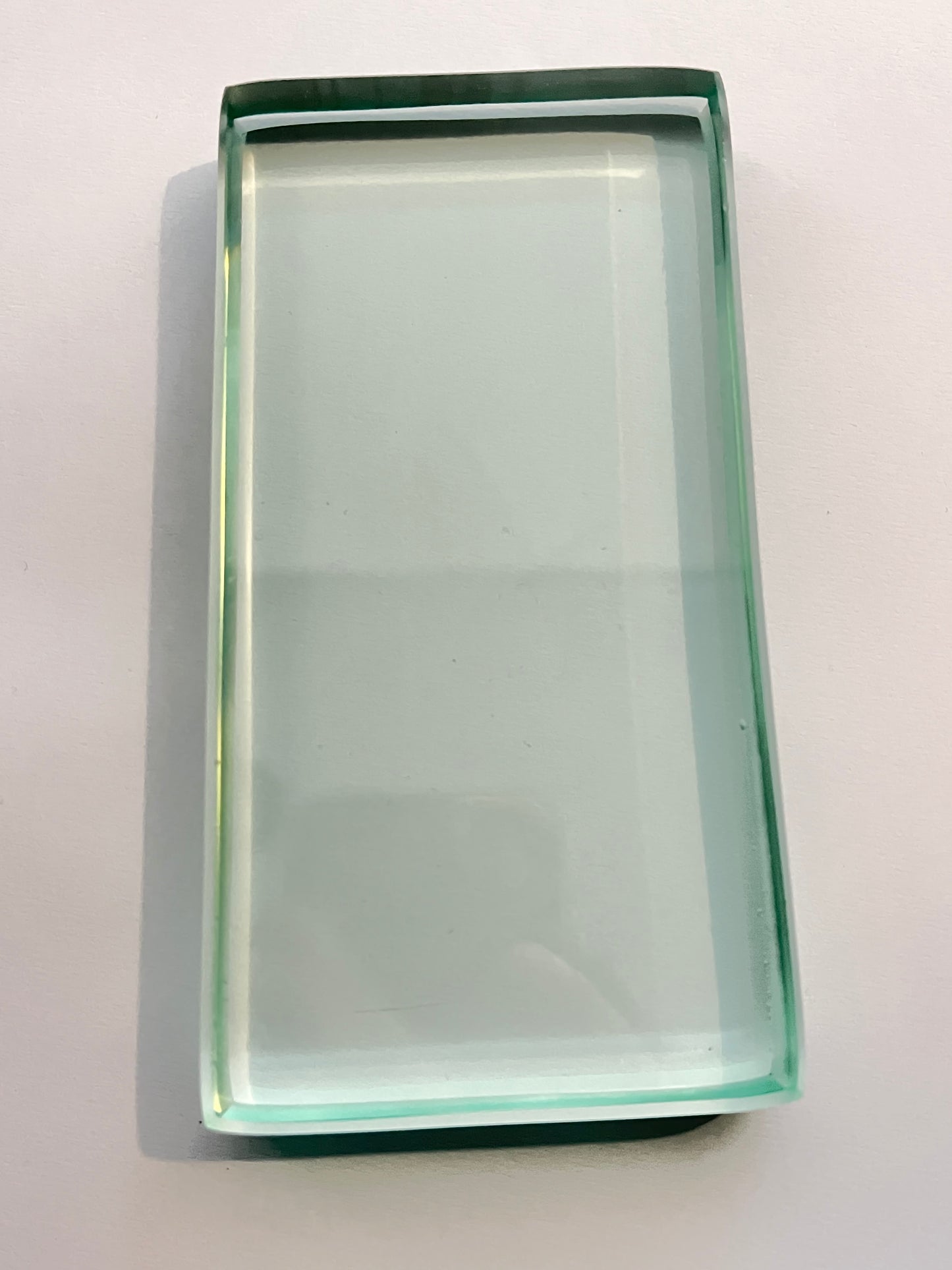Loseta de vidrio .19mm rectangular medidas 8x15cm