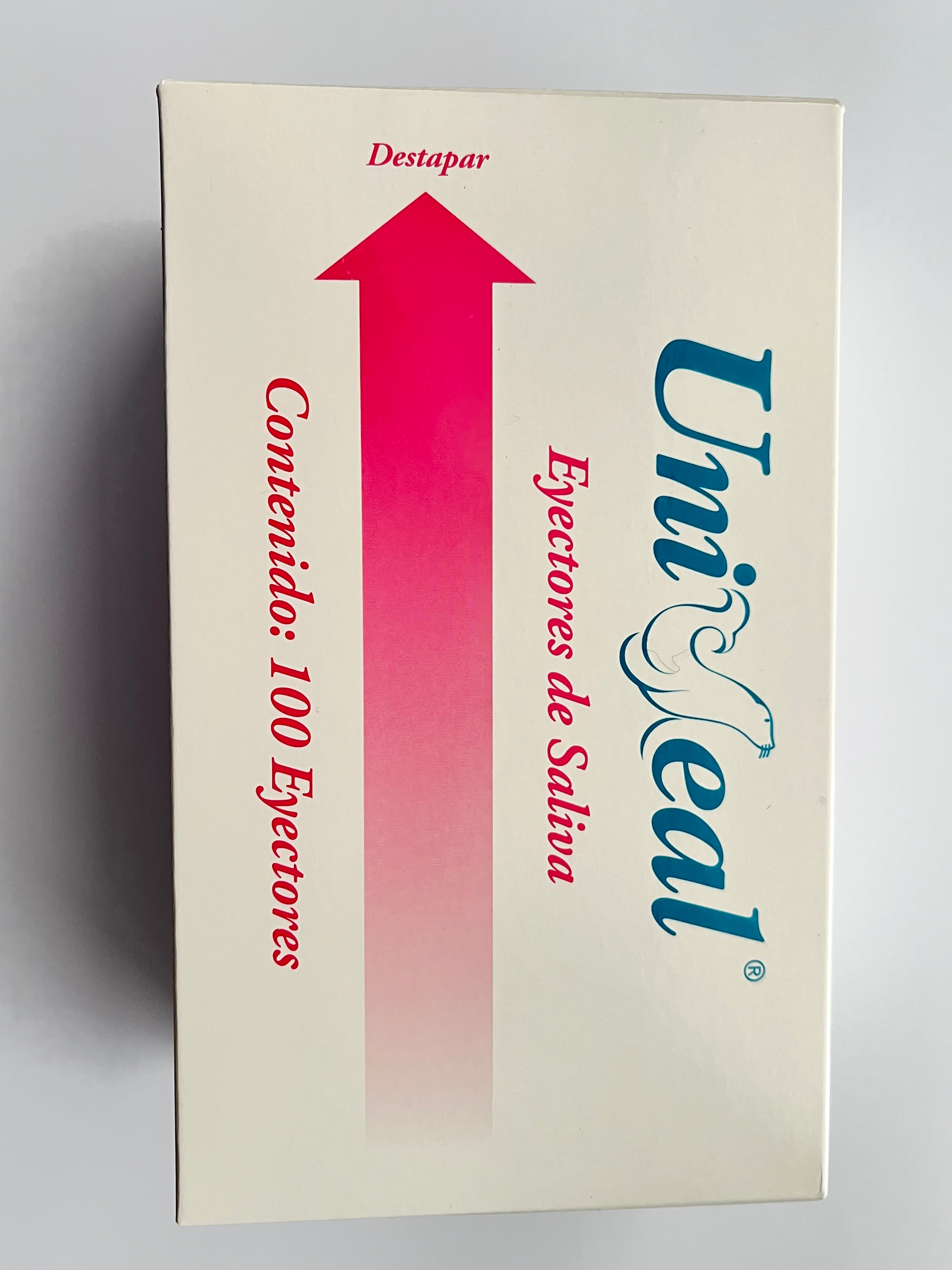 Eyector de saliva caja con 100 piezas uniseal