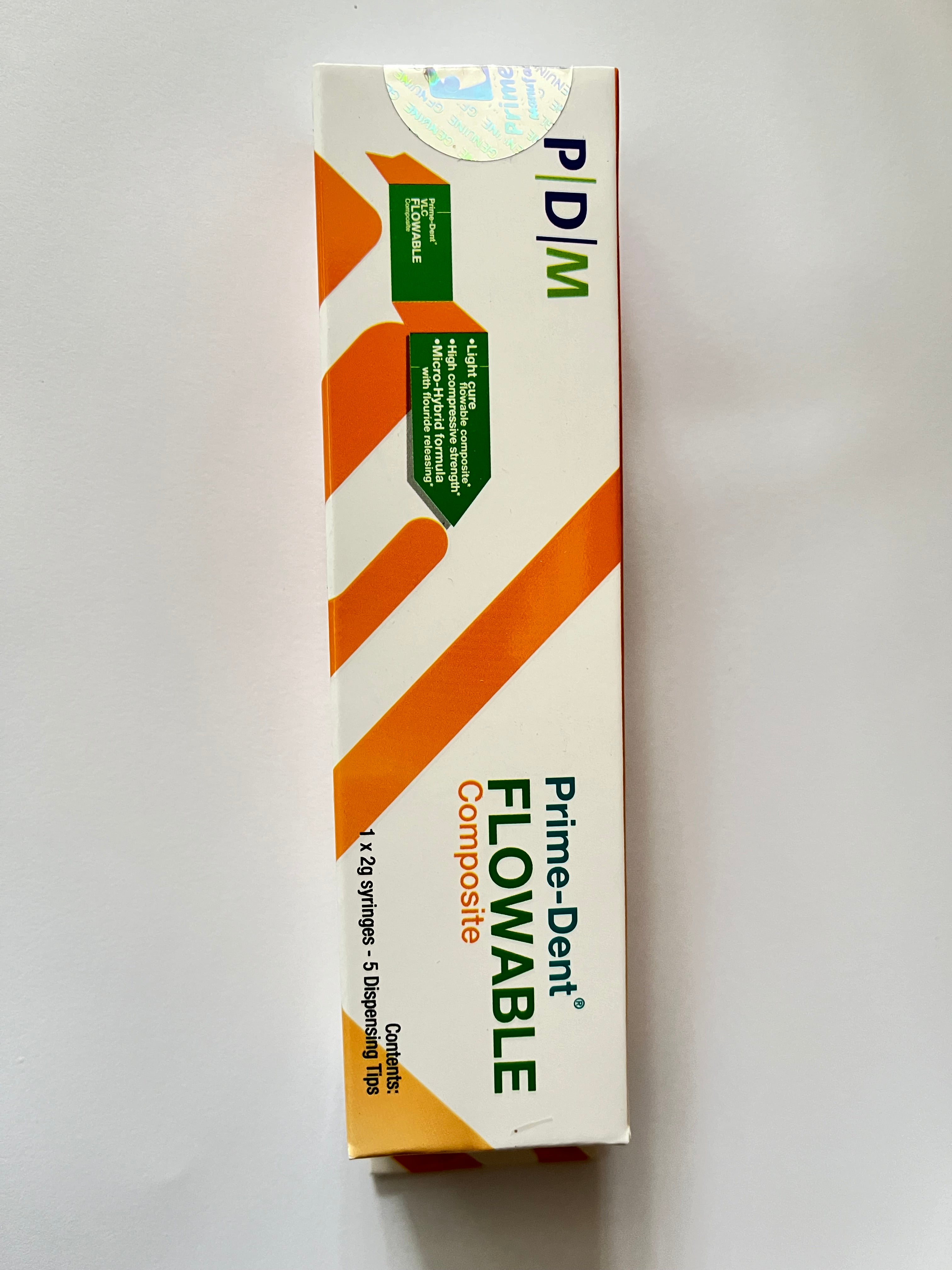 Jeringa de resina flow prime dent fluida 2 gramos color A1