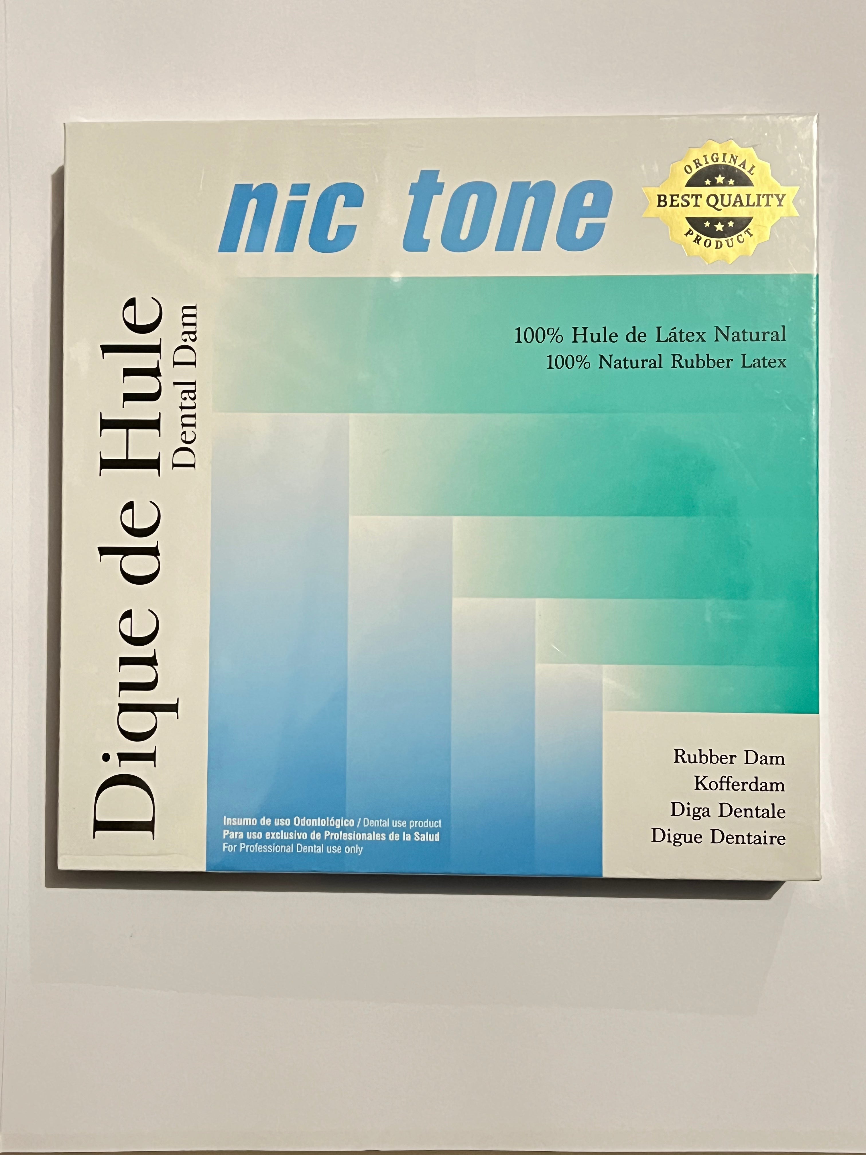 Dique 6x6 negro grueso con 36 hojas Nic tone