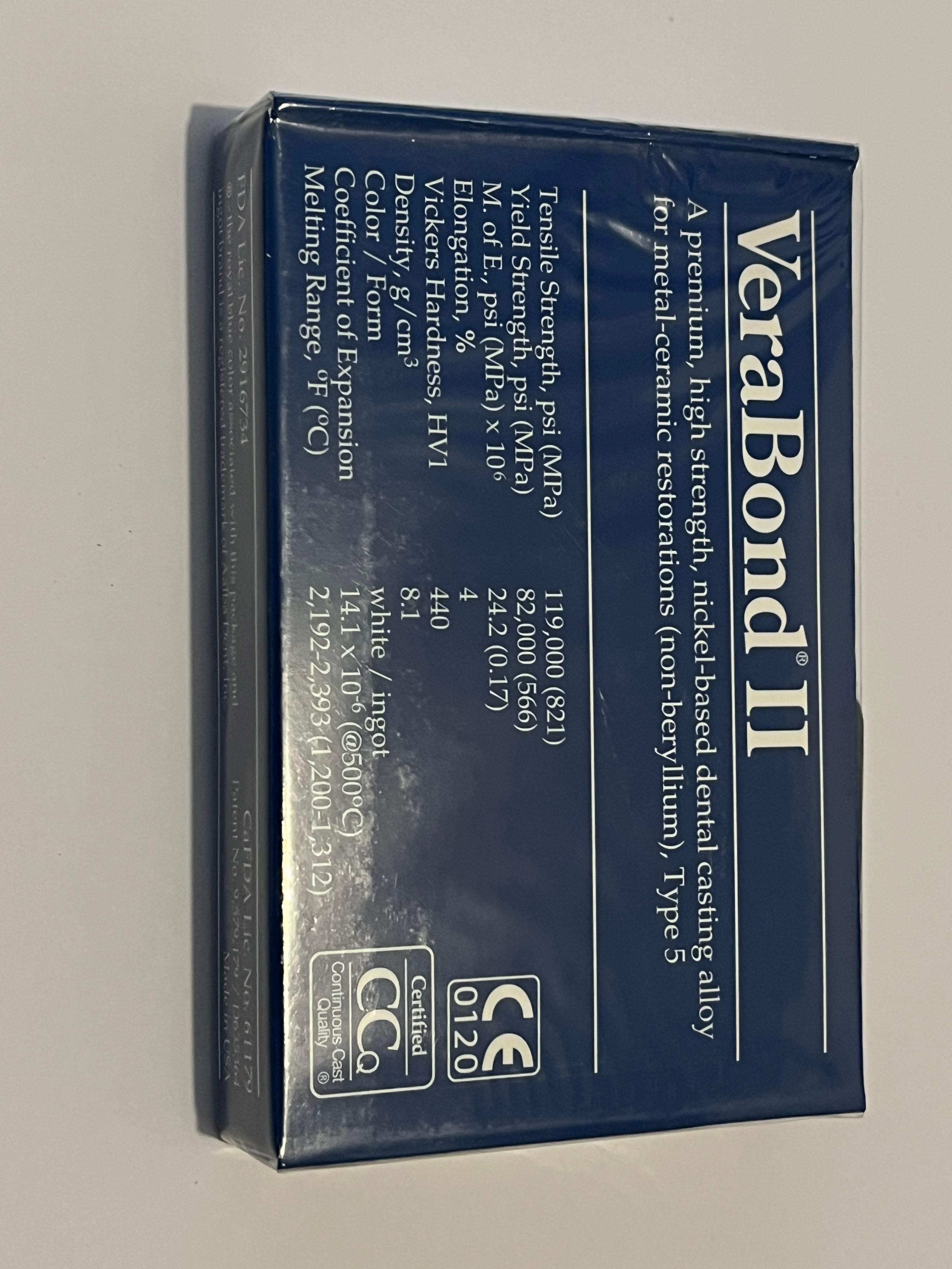 Caja metal Verabond II con 40 lingotes