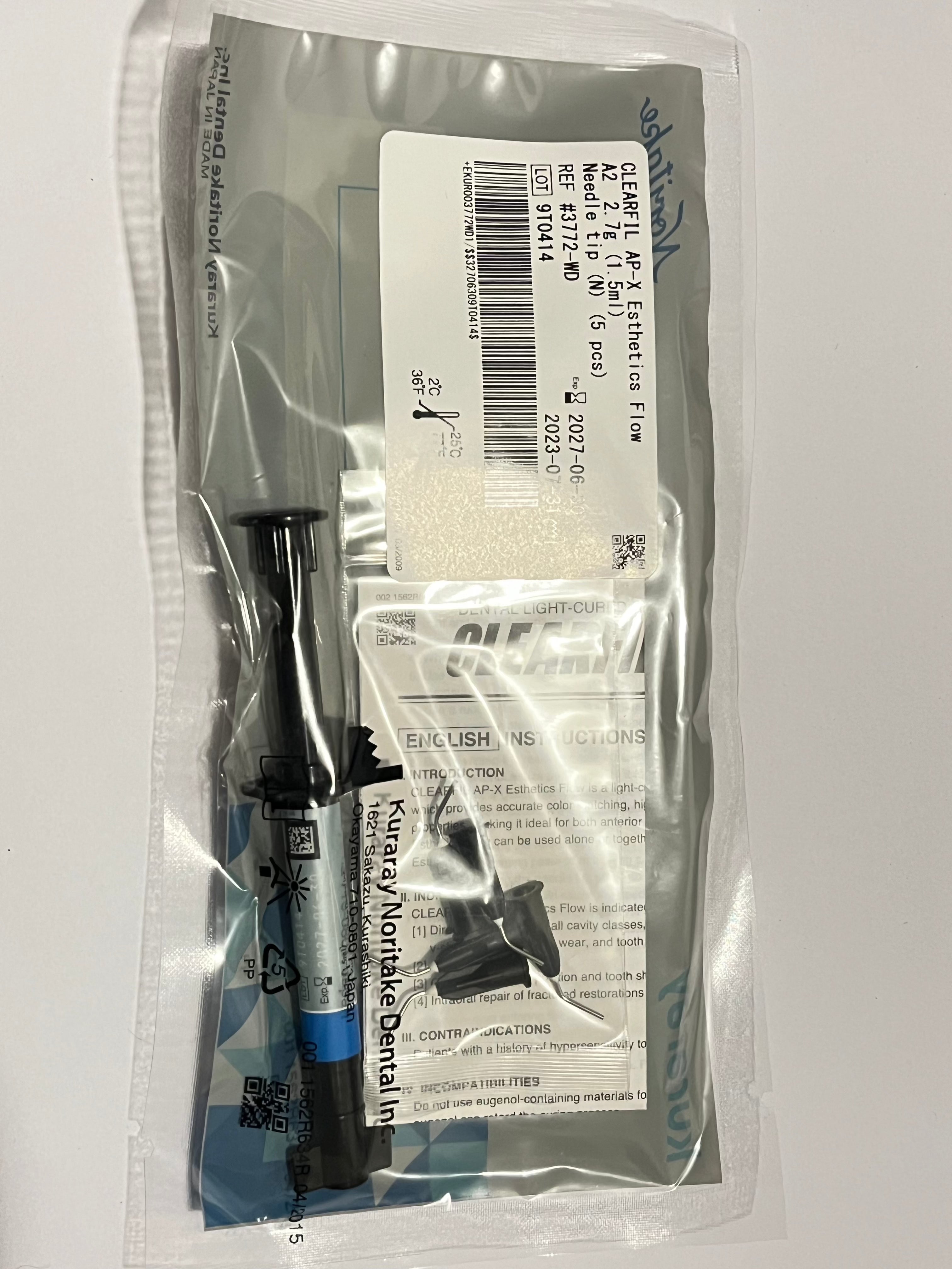 Resina ap-x esthetic flow fluida color A2 2.7g/1.5ml