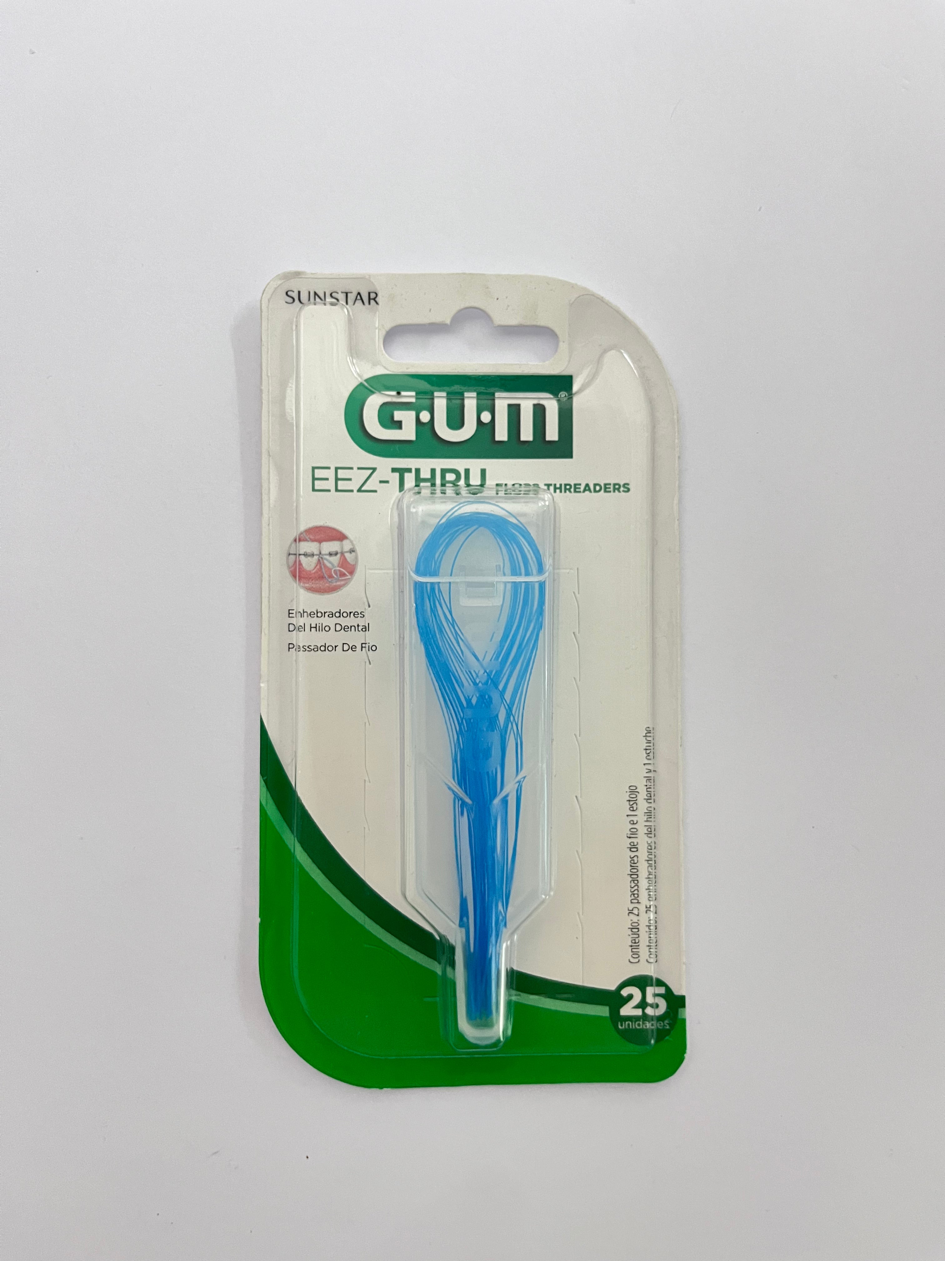 Hilo enhebrador con 25 piezas marca Gum