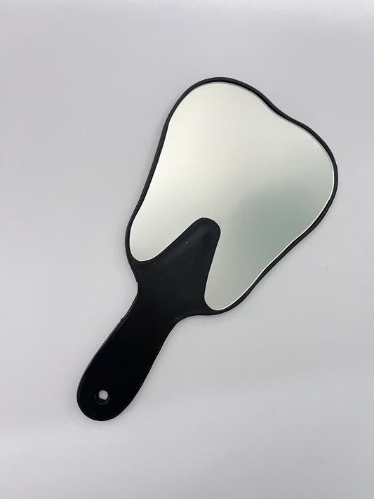 Espejo facial forma muela color negro
