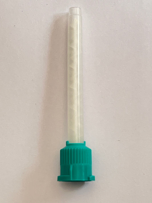 Punta cánula para mezclado suelta color verde