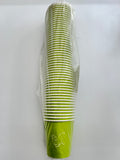 Vasos uniseal con 50 piezas color verde limón