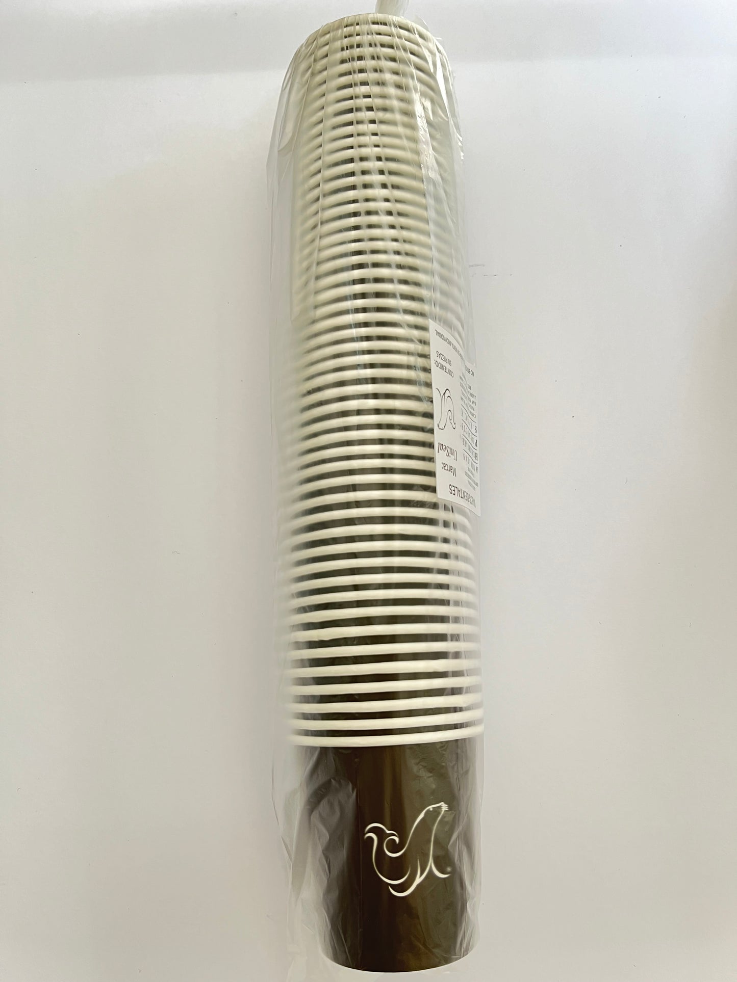 Vasos uniseal con 50 piezas color negro