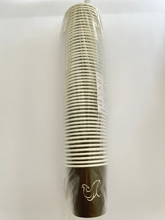 Vasos uniseal con 50 piezas color negro