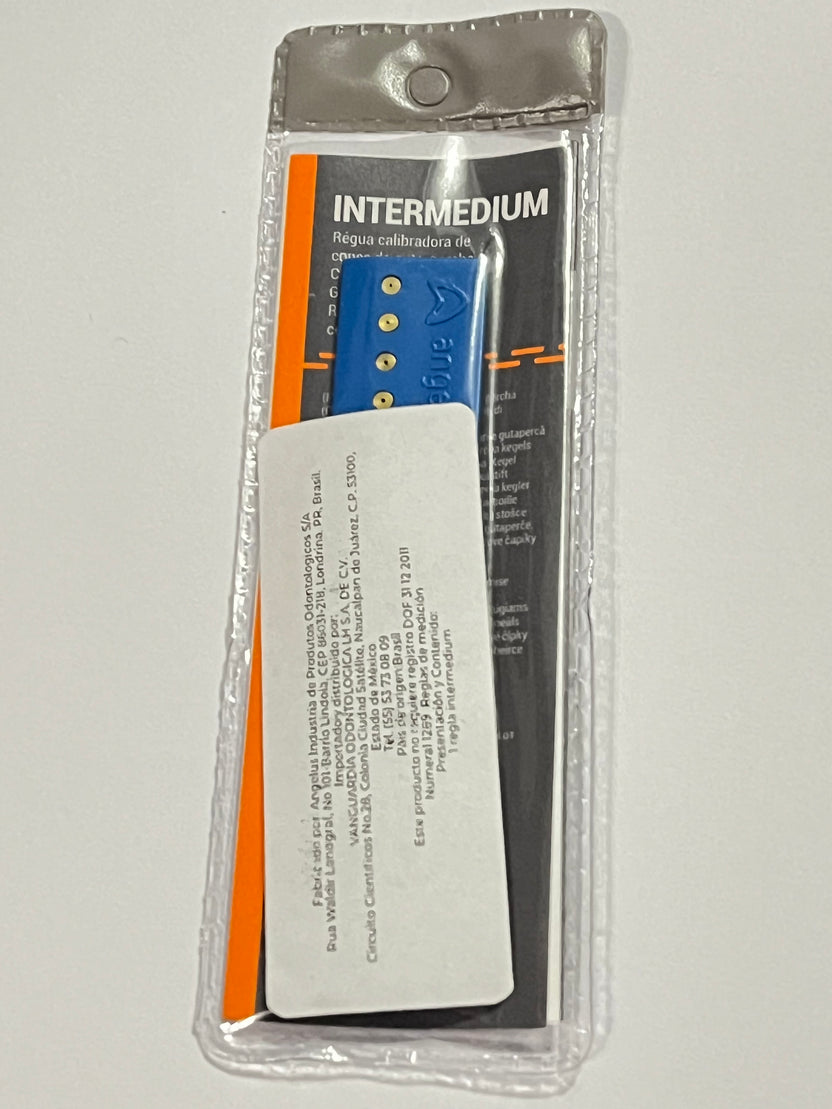 Intermedium regla calibrador de gutapercha angelus autoclavable ...