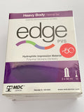 Silicona por adición edge heavy body tipo 1, 2 cartuchos con 50ml con 12 puntas