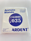 Acetato blando paquete con 20 piezas ardent calibre .035
