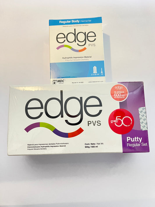 Kit silicona adición edge pesada y 2 cartuchos de regular