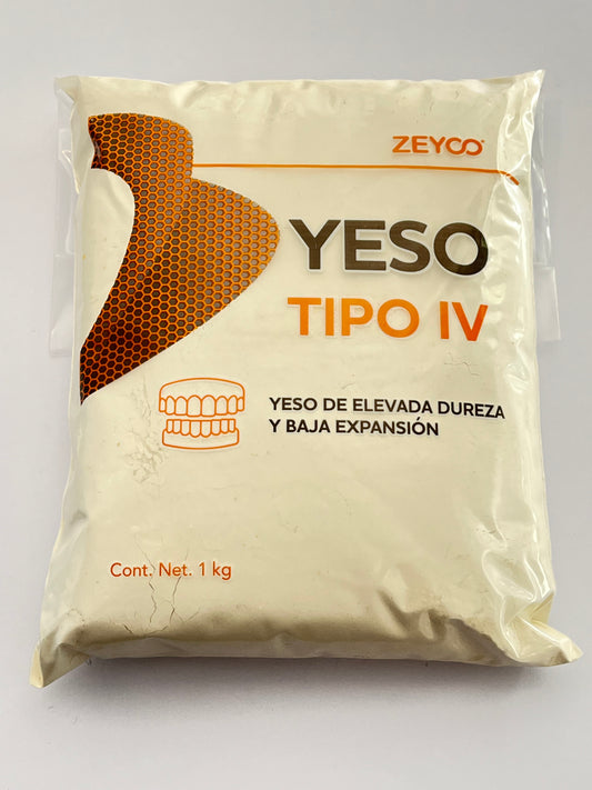 Yeso piedra tipo IV marca zeyco bolsa 1kg naranja