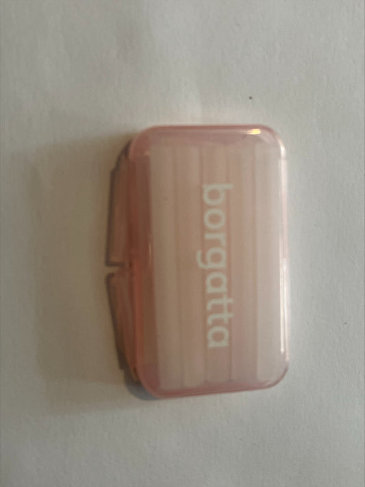 Cera de ortodoncia para brackets aroma fresa color rosa