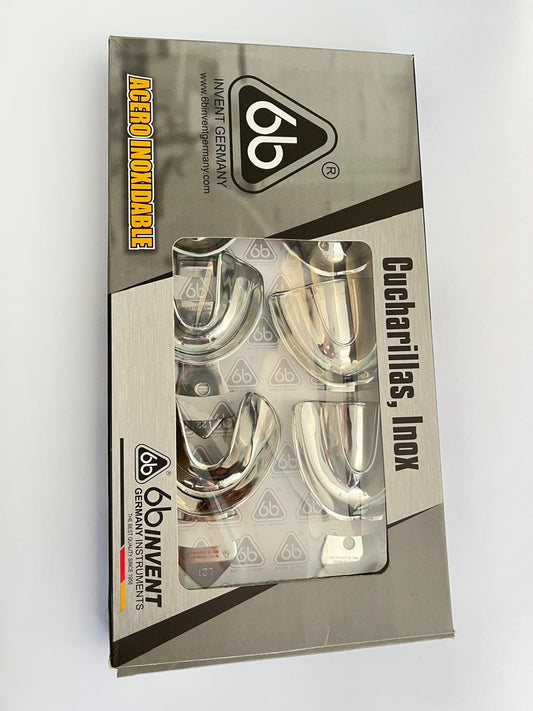 Juego de cucharillas liso (sin perforar) DESDENTADO con 8 piezas 6B 298 tipo rim lock