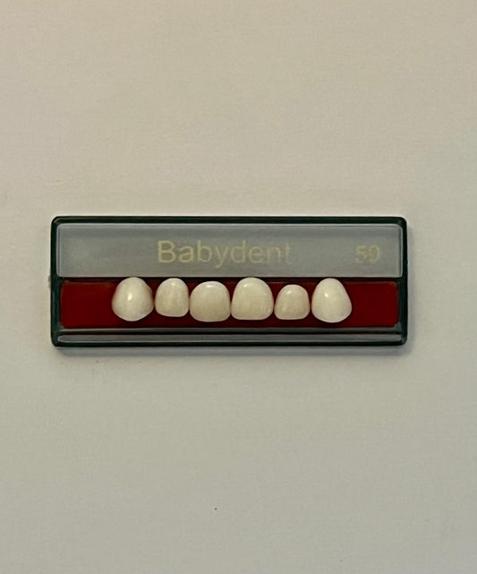 Babydent dientes de acrílico infantil superior anterior