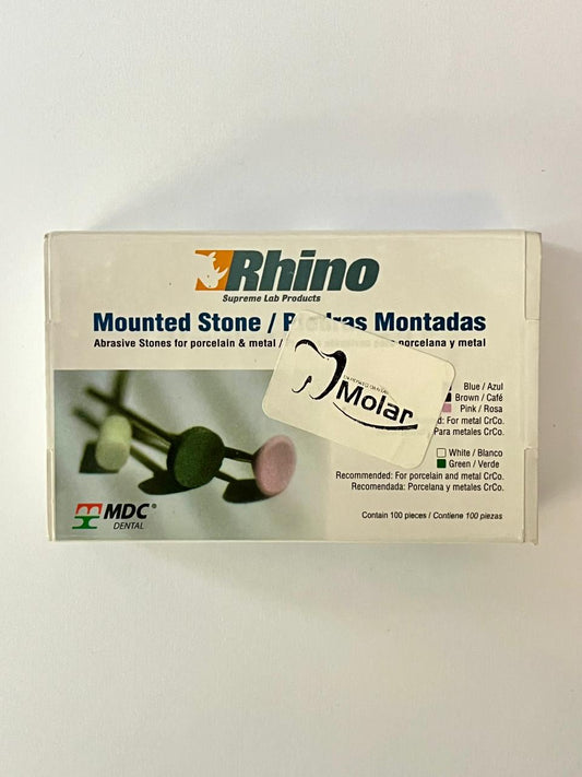Caja de piedras verde montada modelo G13 con 100 piezas
