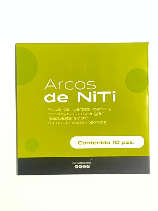 Paquete de arcos de niti Iline con 10 piezas .018x.025 inferior 80-016