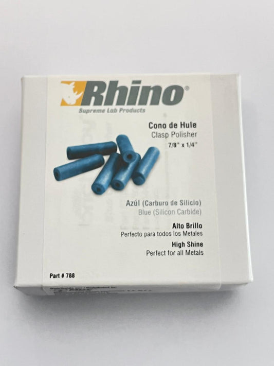 Caja de conos de hule color azul paquete con 100 piezas Rhino