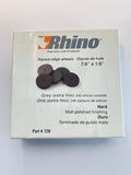 Caja de discos de hule color gris paquete con 100 piezas Rhino
