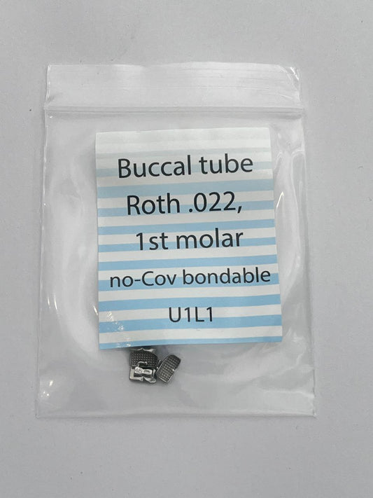 Tubos roth para primeros molares 0.022 bondeable no convertible