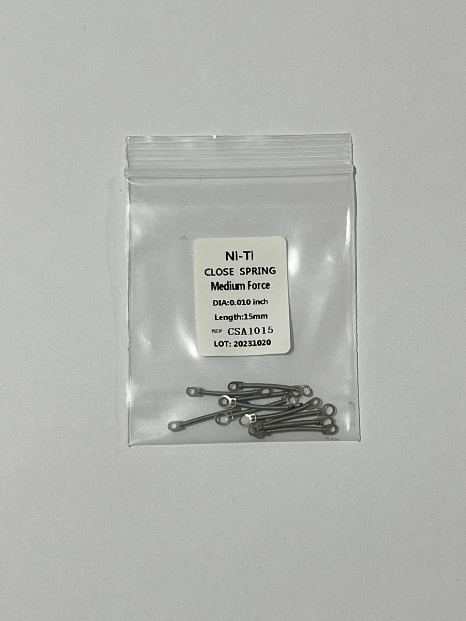 Closed coil -spring- Resorte cerrado 15mm  DIA: 0.010 inch