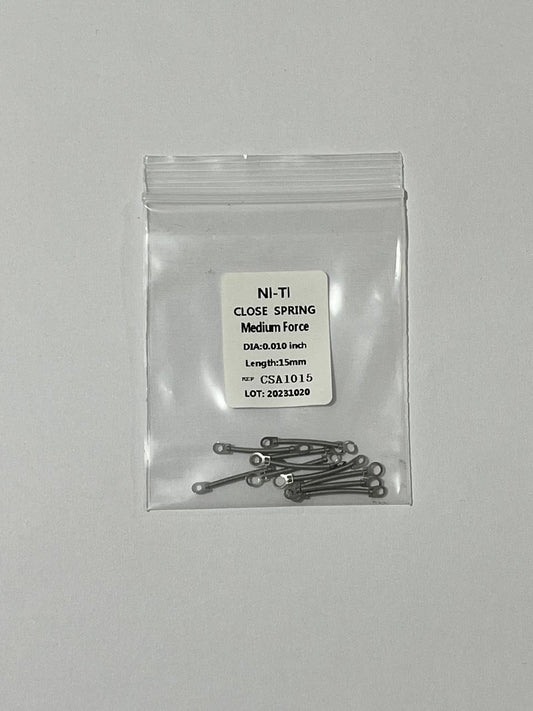Closed coil -spring- Resorte cerrado 15mm  DIA: 0.010 inch