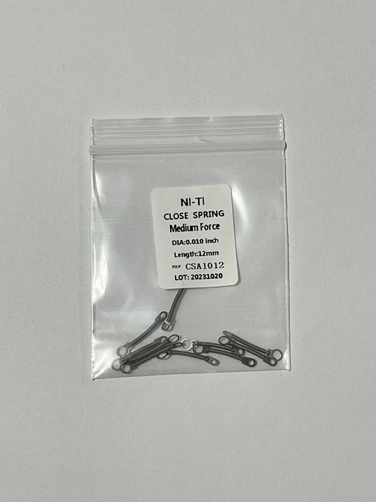 Closed coil -spring- Resorte cerrado 12mm  DIA: 0.010 inch