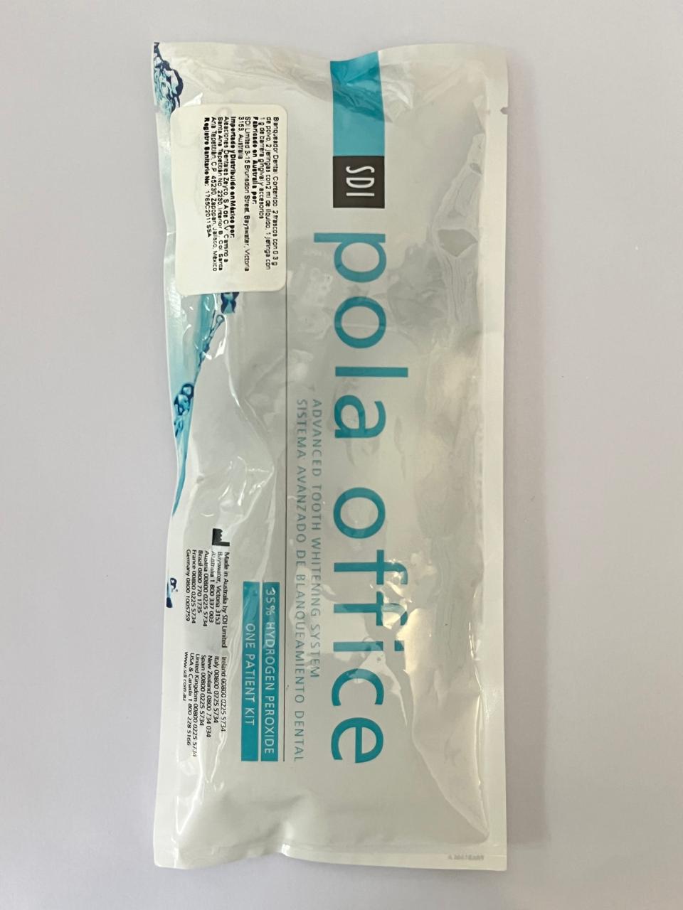 Blanqueamiento Pola office 35% ph frasco kit 1 paciente frasco polvo/líquido ProMolar cad. 2026-10-16