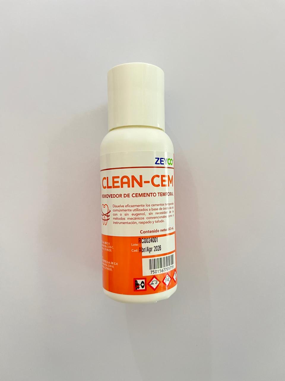 Clean cem 60 ml removedor de cemento temporal