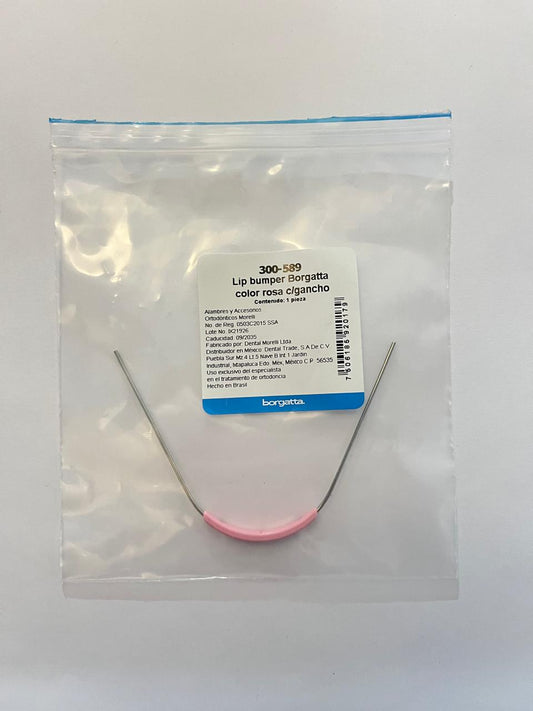 Lip bumper con gancho borgatta color rosa 300-589