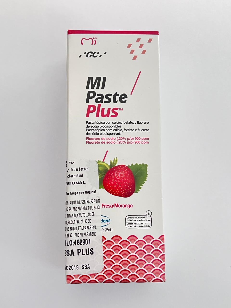 Mi paste plus sabor fresa/morando