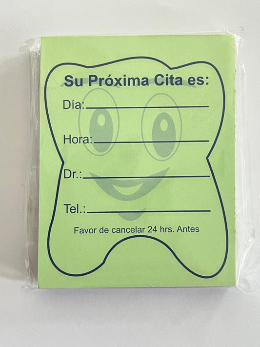 Recordatorio de cita dental económico