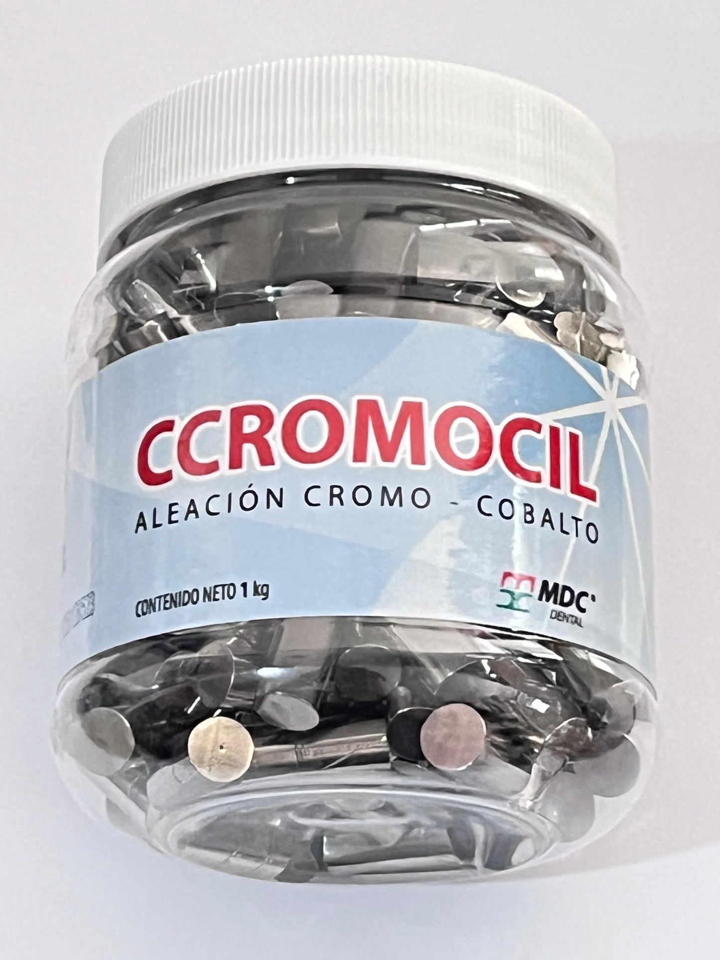Bote Metal Vera Ccromocil lingote Cromo cobalto 1kg